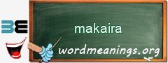 WordMeaning blackboard for makaira